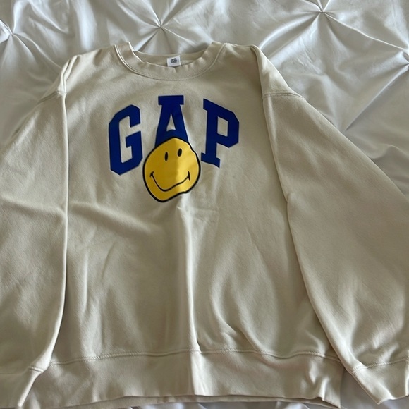 Smiley® Originals Gap Logo Relaxed Sweatshirt Size L - Picture 2 of 4